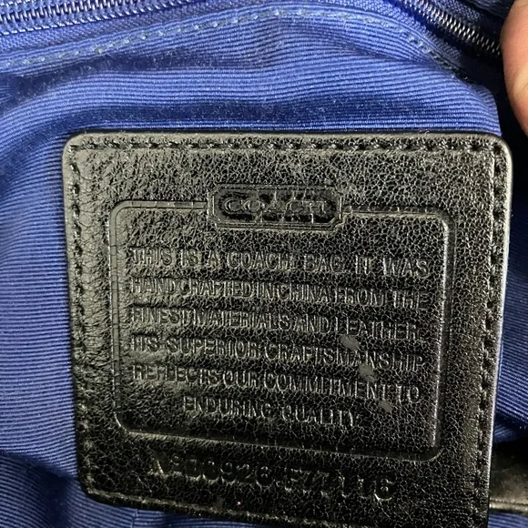 Coach Voyage Black Signature Monogram Tote Bag - Picture 4 of 4